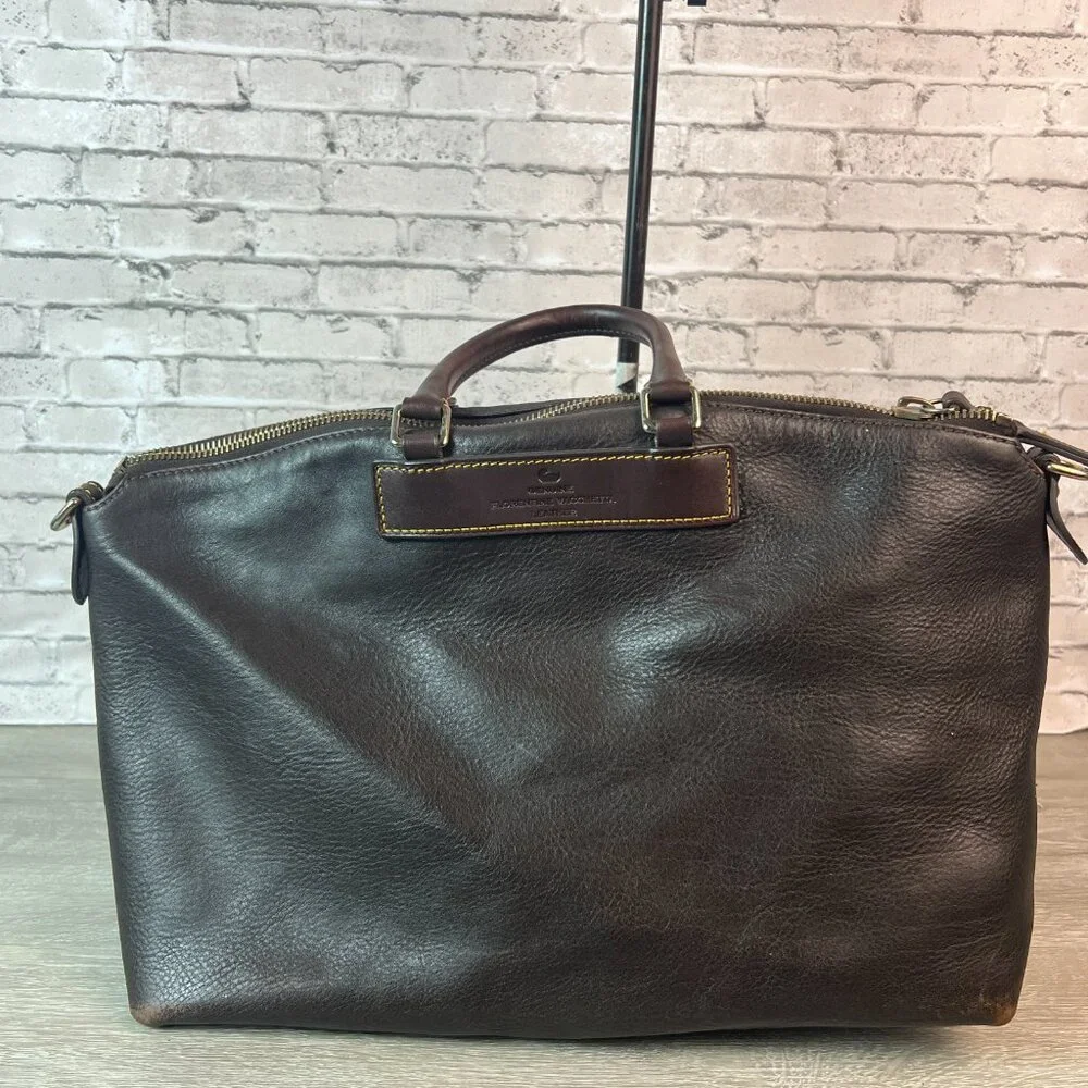 Dooney & Bourke Florentine Vachetta leather satchel bag in brown - Picture 2 of 6
